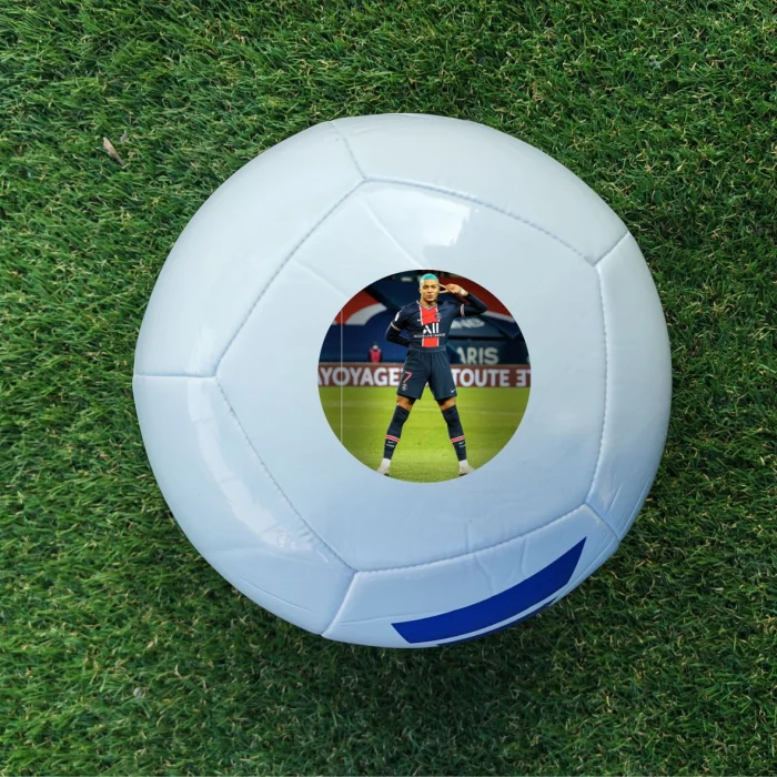 Minge fotbal ADIDAS Universadi marimea 5, alb cu negru - imagine 2